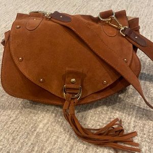 See by Chloe Collins Sueded Crossbody Messenger